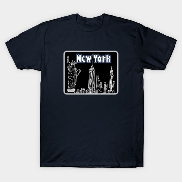 New York T-Shirt by BlueTiger